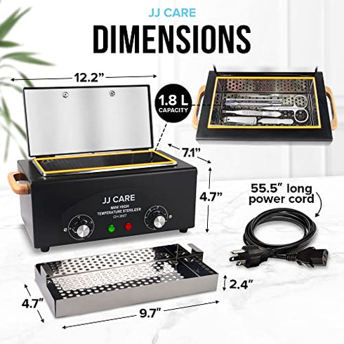 JJ CARE Dry Heat Sterilizer 1.8L - for Metal Tools
